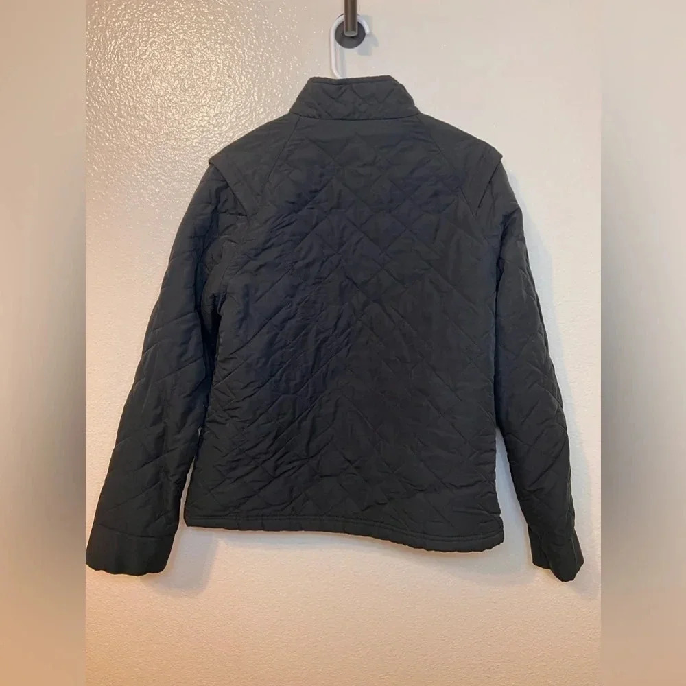 ADIDAS Lightweight Black Quilted Puffer Jacket Womans L Black - Picture 3 of 6